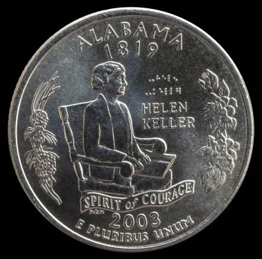 25 Amerikan Doları. Eyaletler ve bölgeler. Alabama