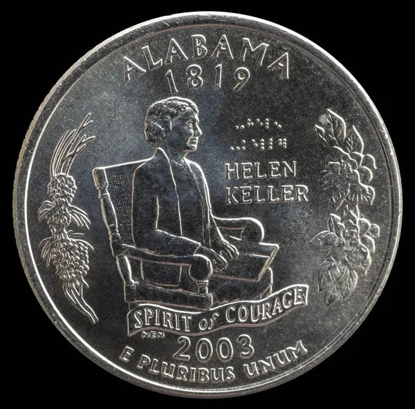 Монета Центов Сша Государства Территории Алабама Стоковое Изображение