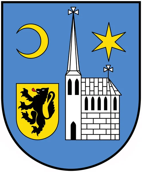 Jchen Község Címerét Németország — Stock Fotó