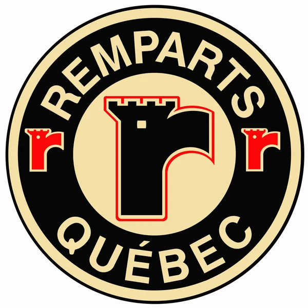 Das Wappen Des Hockeyclubs Quebec Remparts Kanada — Stockfoto