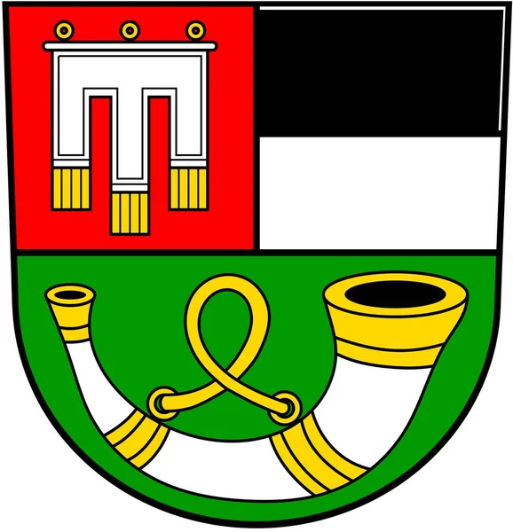 Altheim Község Címerét Németország — Stock Fotó