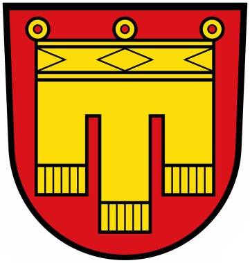 Herrenberg şehrinin arması. Almanya