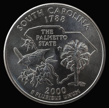 25 Amerikan Doları. Eyaletler ve bölgeler. Güney Carolina