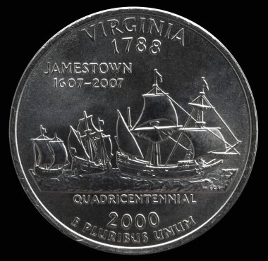 25 Amerikan Doları. Eyaletler ve bölgeler. Virginia