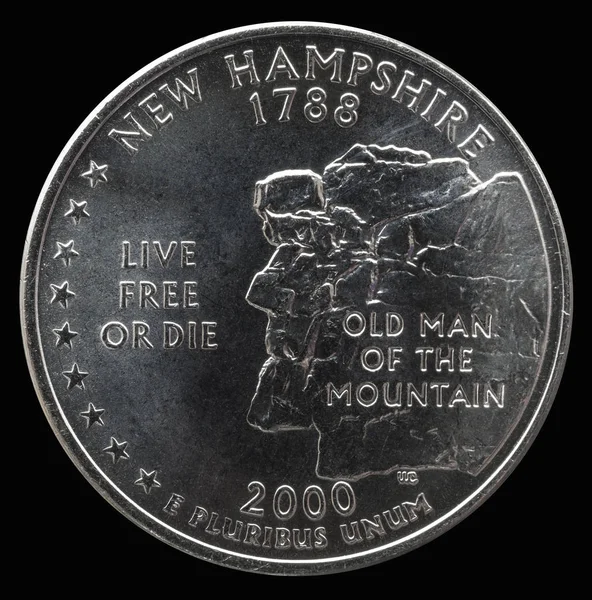 Moneta Centesimi Americani Stati Territori Nuovo Hampshire — Foto Stock