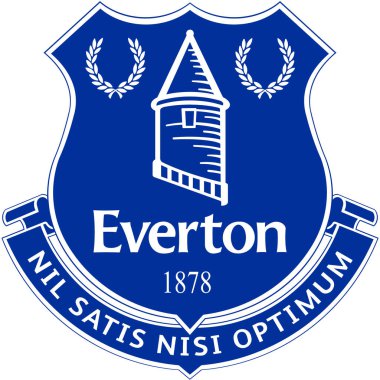 Everton futbol kulübünün amblemi. İngiltere
