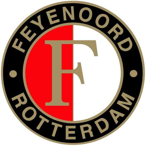 Logotyp För Feyenoord Football Club Nederländerna — Stockfoto