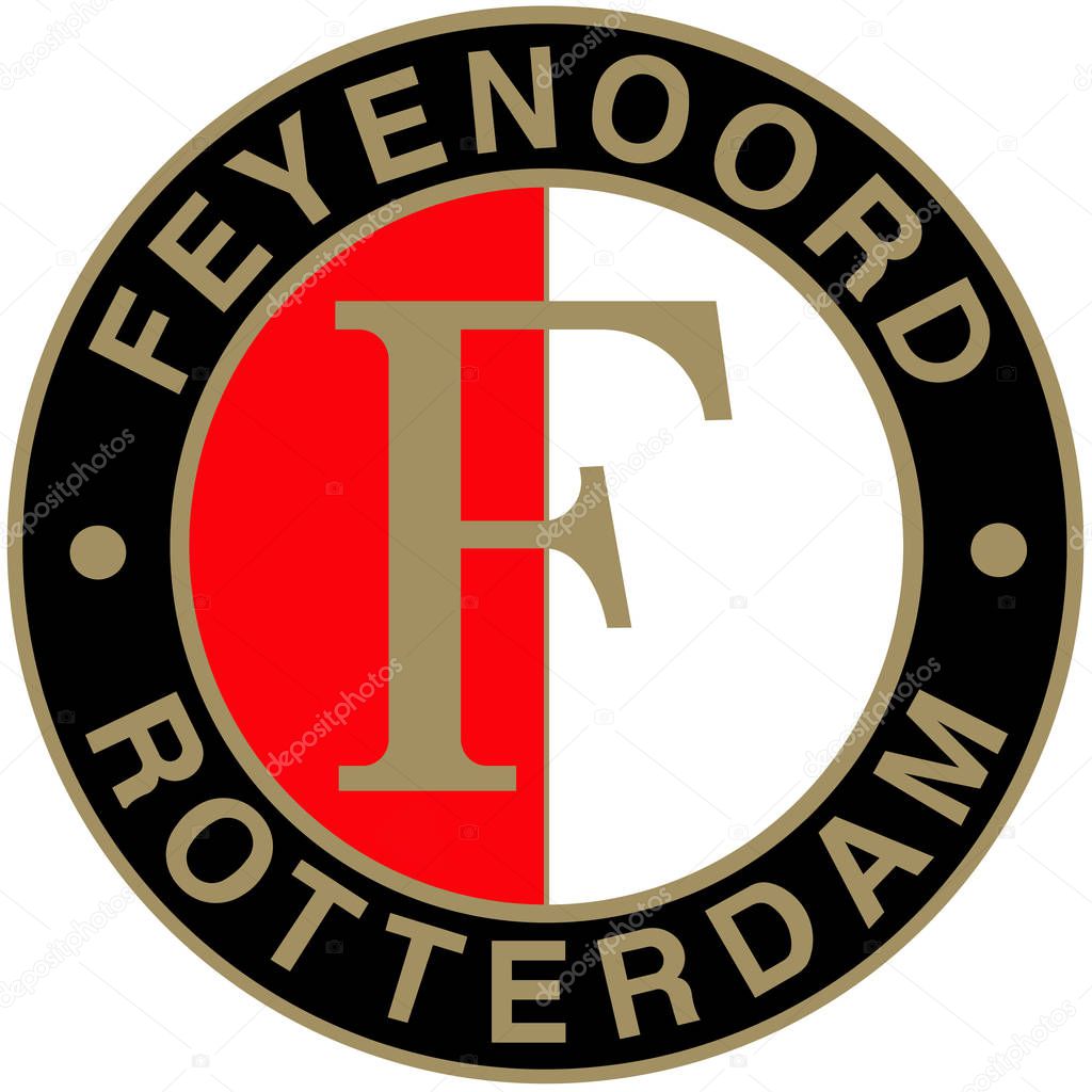 Logo of the Feyenoord Football Club. Netherlands