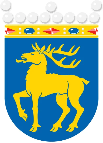 Escudo Armas Las Islas Terrestres Finlandia —  Fotos de Stock