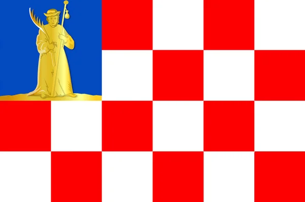 Флаг Деревни Ден Дунген Нидерланды — стоковое фото