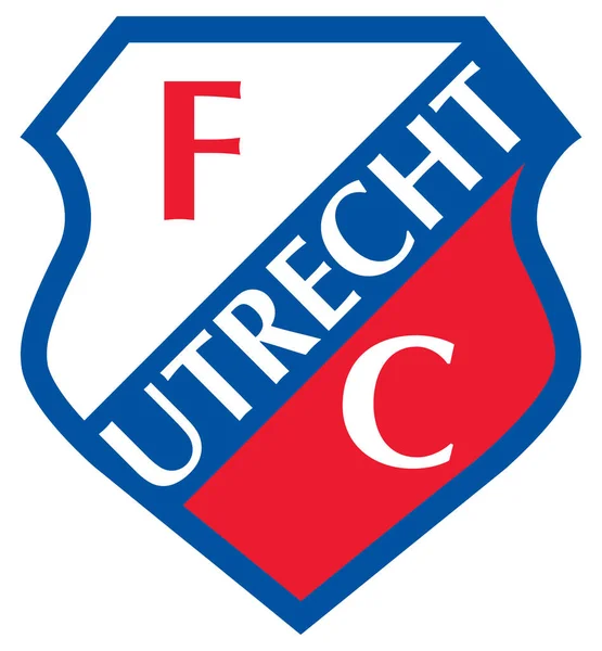 Emblema Clube Futebol Utrecht Países Baixos — Fotografia de Stock