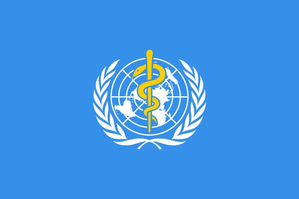 Παγκόσμια Υγεία Οργάνωση Σημαία — Φωτογραφία Αρχείου