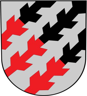 The coat of arms of the community Kinnula. Finland