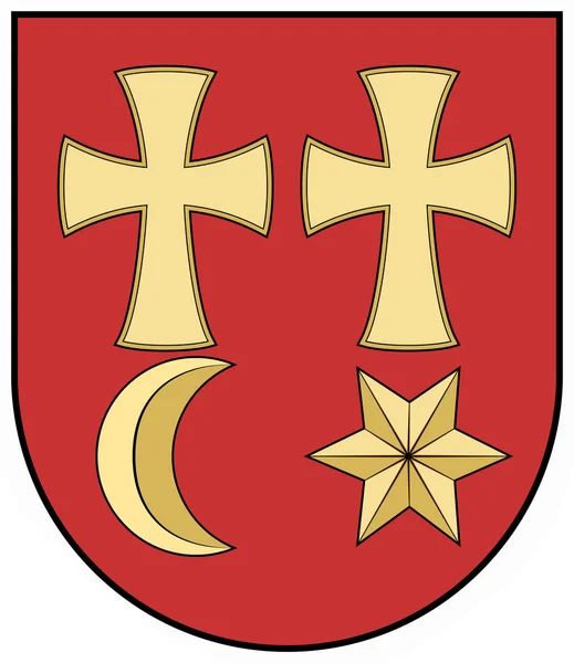 Wappen Der Stadt Velke Kapusany Slowakei — Stockfoto