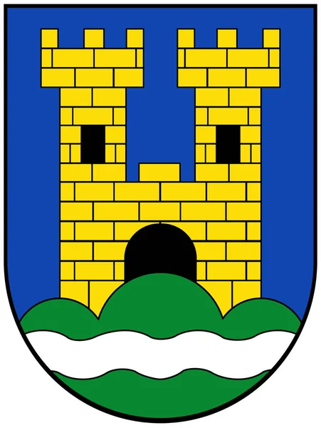 Koblach Község Címerét Ausztria — Stock Fotó