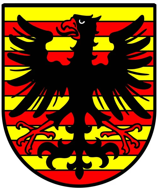 Coat Arms Commune Alpen Germany — Stock Photo, Image