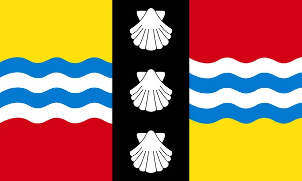 Bedfordshire County Flag Förenade Kungariket — Stockfoto