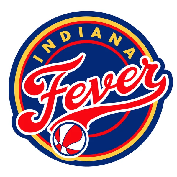 Emblema Della Squadra Basket Indiana Feaver Stati Uniti — Foto Stock