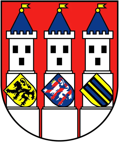 Escudo Armas Ciudad Bad Langenzalz Alemania —  Fotos de Stock