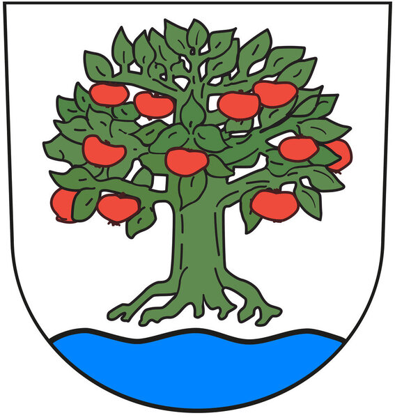 Wappen Der Gemeinde Affalterbach Deutschland — Stockfoto