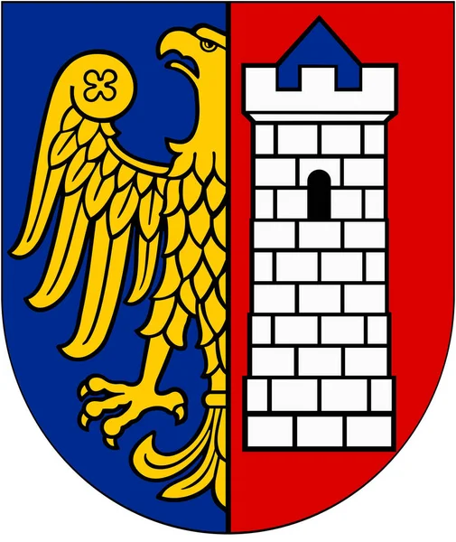 Herb Miasta Gliwice Płaszcz Polska — Zdjęcie stockowe