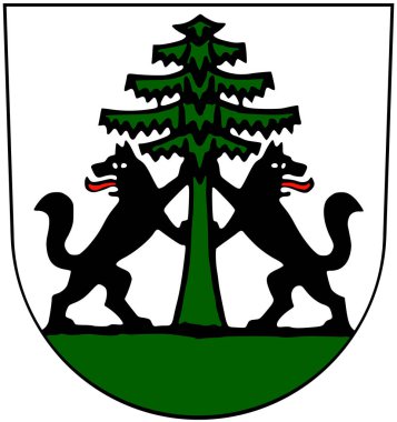 Moorhardt şehrinin arması. Almanya