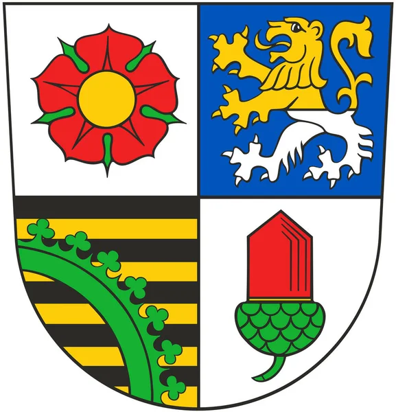 Herb Dystryktu Altenburg Niemcy — Zdjęcie stockowe