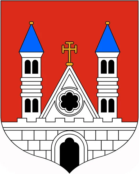 Coat Arms City Plock Poland — Stock Photo, Image