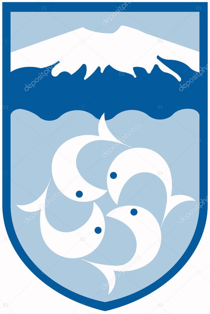 Coat of arms of the municipality of Snfellsbr. Iceland