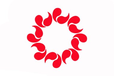 Saitama Bölgesi bayrağı. Japonya