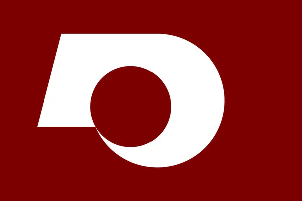 Bandera Prefectura Kumamoto Japón —  Fotos de Stock