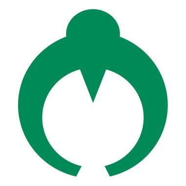 Kamikoani köyünün arması. Japonya