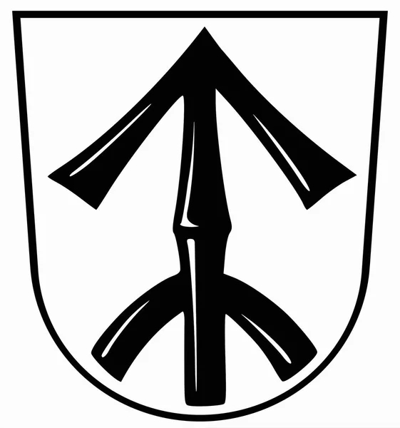 Strahlen Város Címerét Németország — Stock Fotó