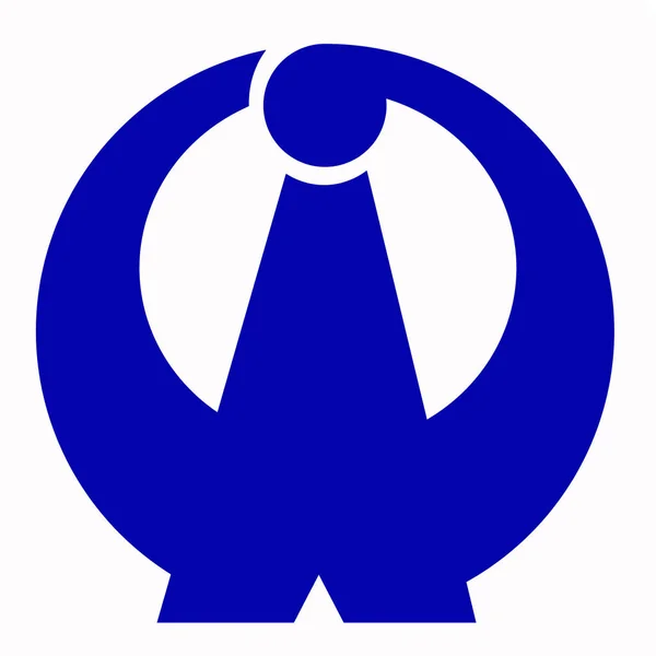 Wappen Des Dorfes Oarai Japan — Stockfoto