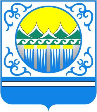 Chemal bölgesinin arması. Altai bölgesi. Rusya