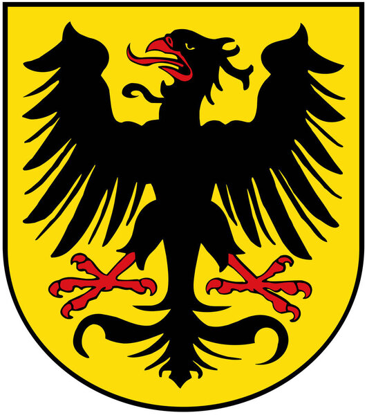 Coat of arms of the city of Arnstadt. Germany