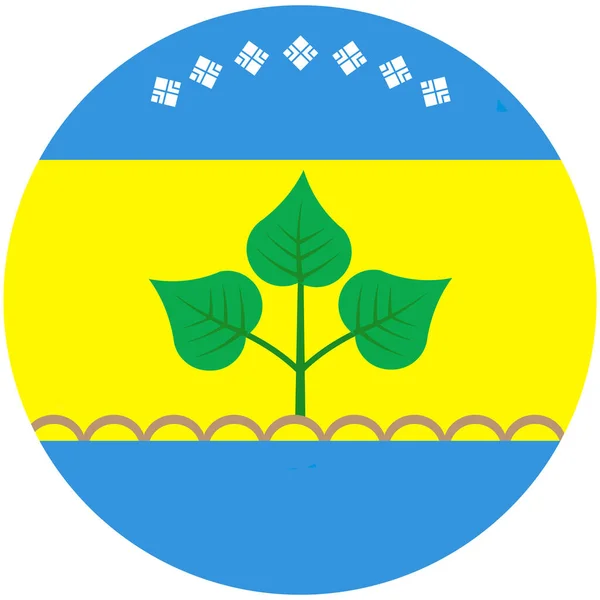 チュラピンスキー地区の紋章 サハ共和国 ヤクティア ロシア — ストック写真