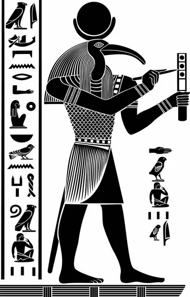 Antigo Deus egípcio da sabedoria "QUE " — Fotografia de Stock
