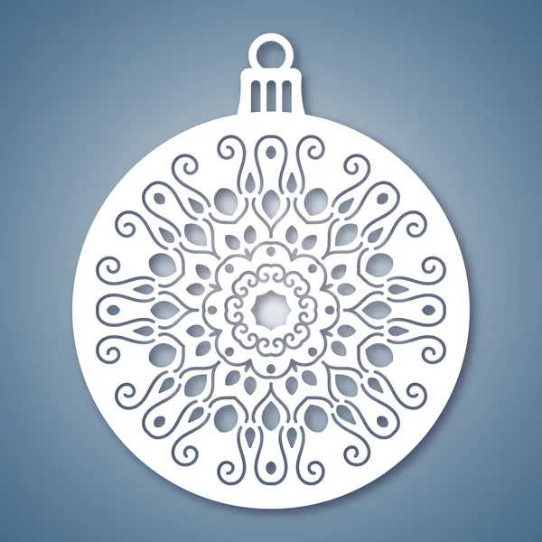 Geometrik desenli Noel balosu. Lazer Kesim şablonu