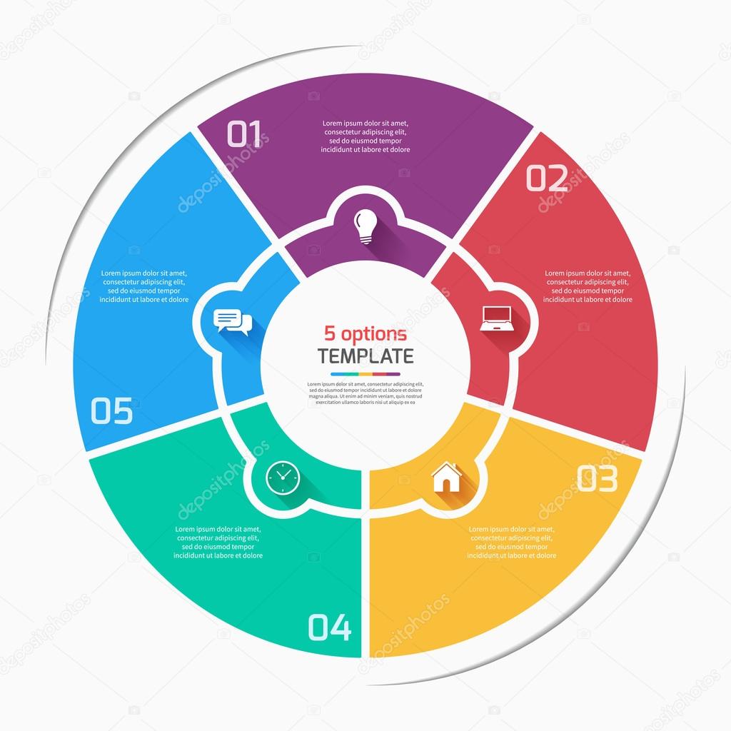 5 Section Pie Chart