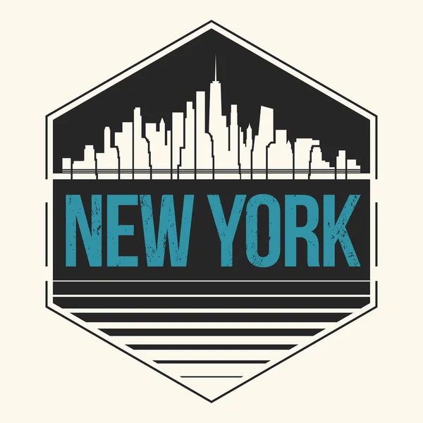 Nueva York gráfico, diseño de camiseta, tee print, tipografía, emblema . — Vector de stock