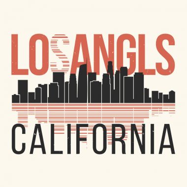 Los Angeles grafik, t-shirt tasarım, tişört baskı, tipografi, embl