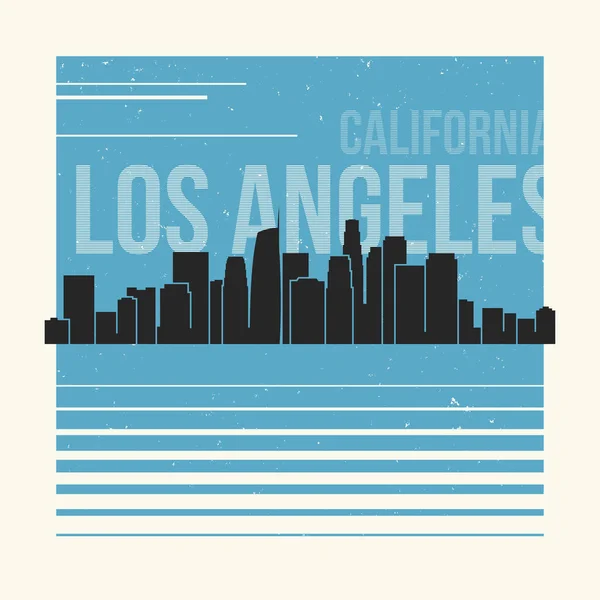 Los Angeles grafica, t-shirt design, stampa tee, tipografia, embl — Vettoriale Stock
