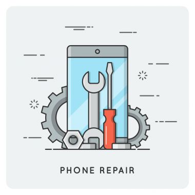 Telefon tamiri. Düz ince hat kavramı.