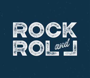 Rock and roll t-shirt ve konfeksiyon tasarım ile dokulu Letonyalı ile