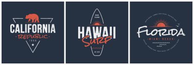 California Cumhuriyeti, Hawaii sörf ve Florida tasarımlar