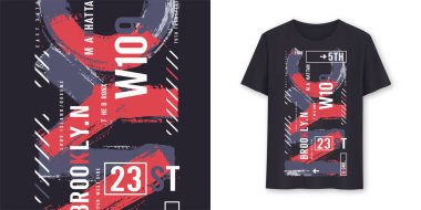 New York City kentsel grafik t-shirt vektör tasarımı, tipografi
