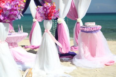 Beach düğün süslemeleri