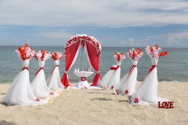 Beach düğün süslemeleri