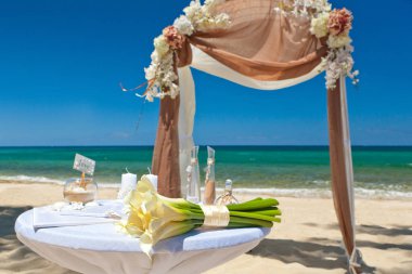 Beach düğün süslemeleri